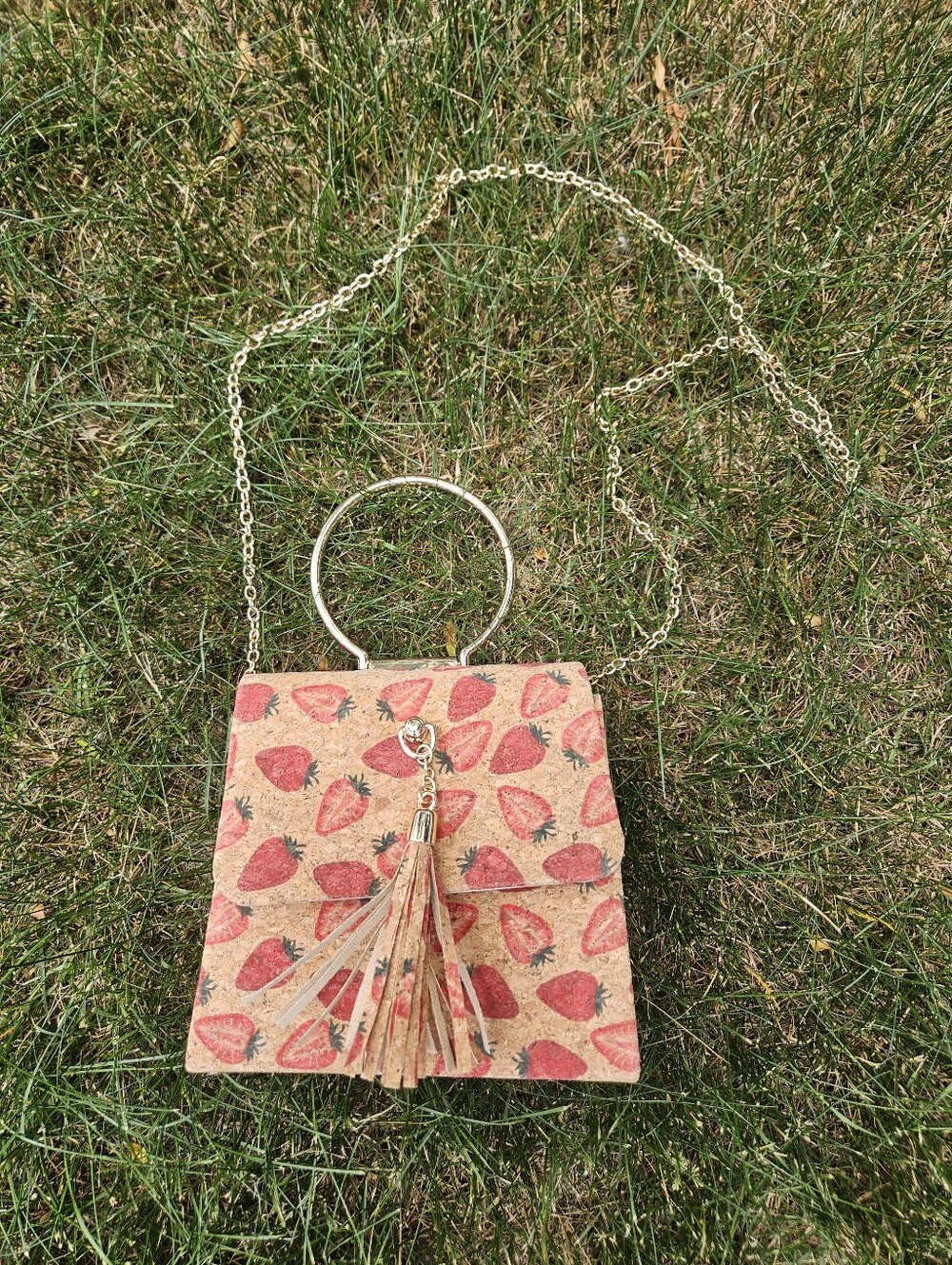 Savanna Strawberry-printed Purse